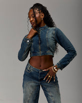 The Winner's Circle Snowdrift Denim Jacket - Dirty Wash