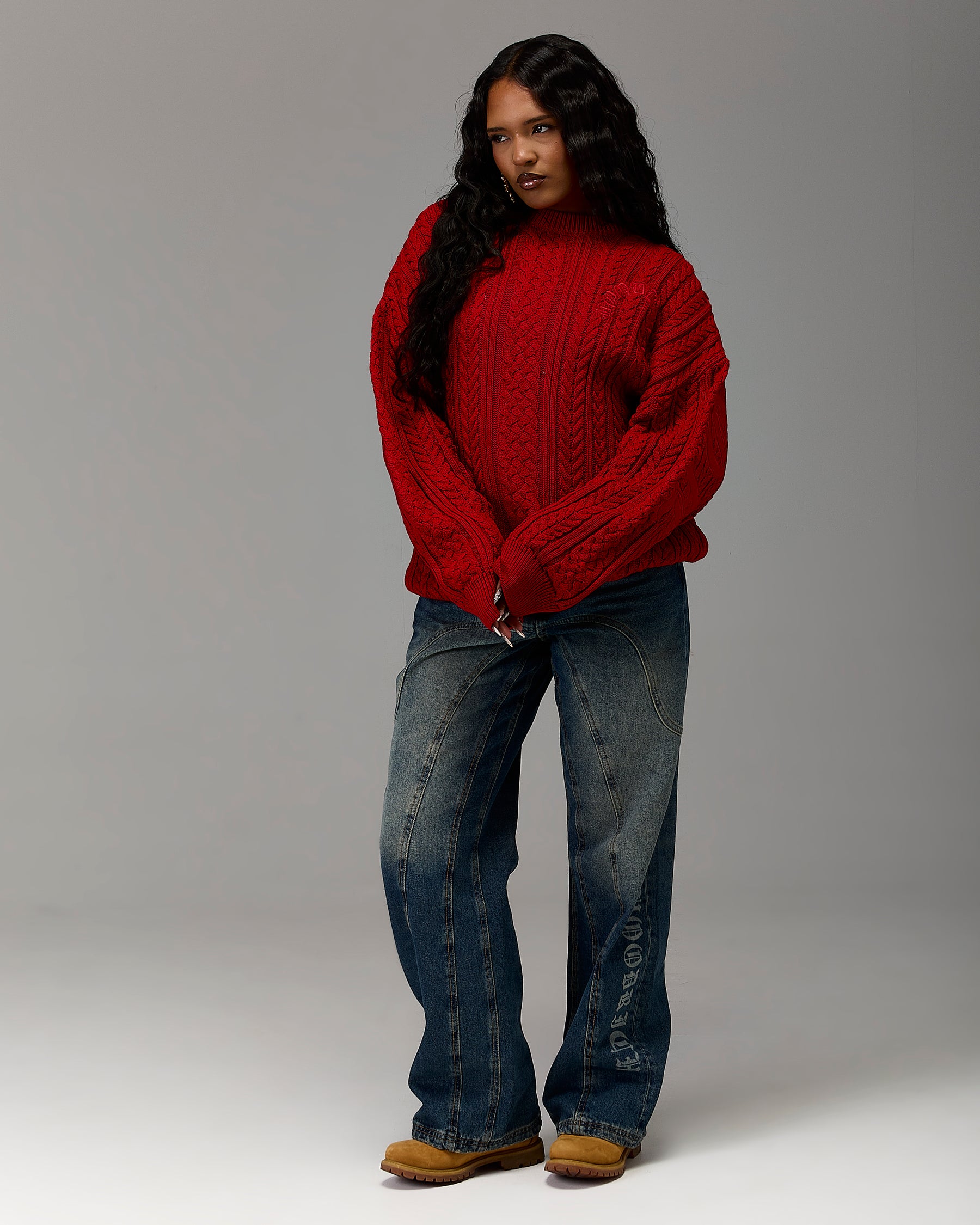 The Winner's Circle Knitwear Sweater - Fiery Red