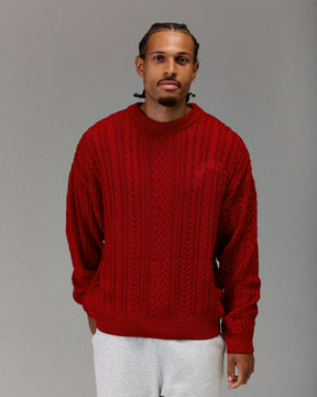 The Winner's Circle Knitwear Sweater - Fiery Red