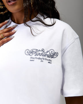 The Winner's Circle Oversized T-Shirt - White/Blue