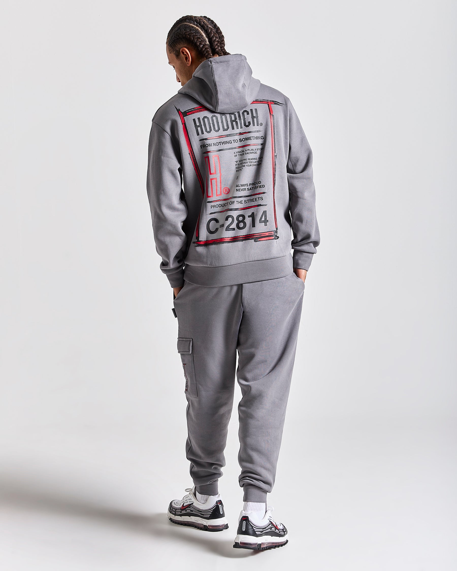 Akira Full Tracksuit Set - Grey/Black/Red