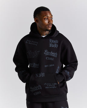 Chroma Oversized Hoodie - Black