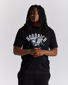 Conquer T-Shirt - Black/White/Blue