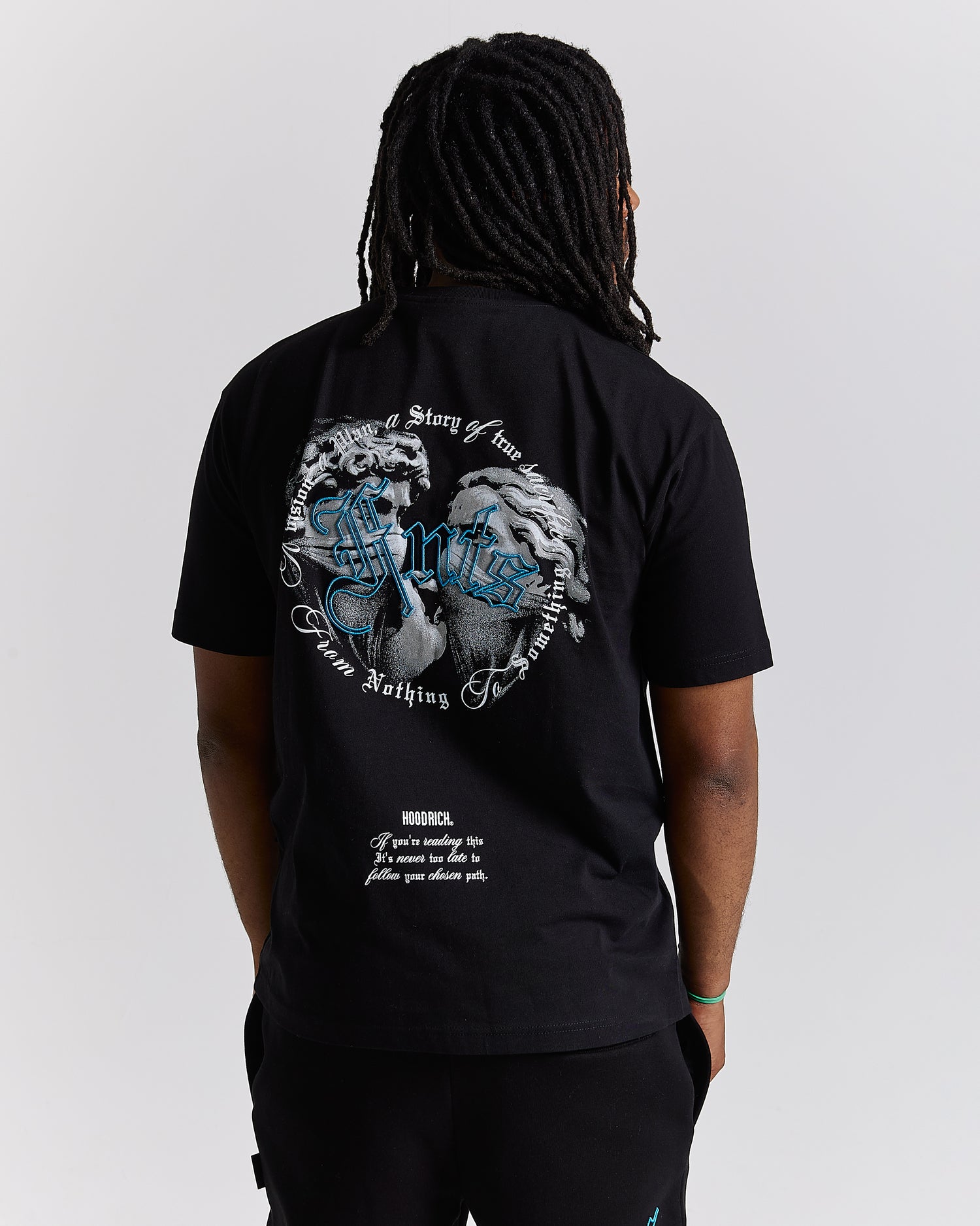 Conquer T-Shirt - Black/White/Blue