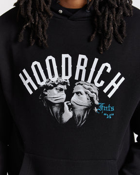 Conquer Hoodie - Black/White/Blue
