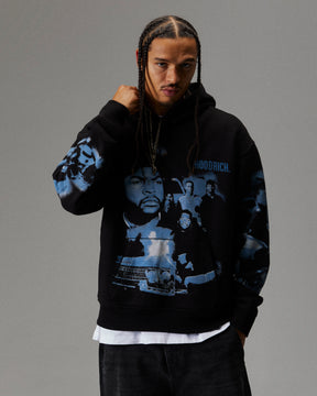 Hustle Boyz N The Hood Hoodie - Black/Blue