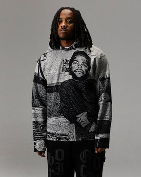 Cruz Boyz N The Hood Tapestry Hoodie - Black/Grey