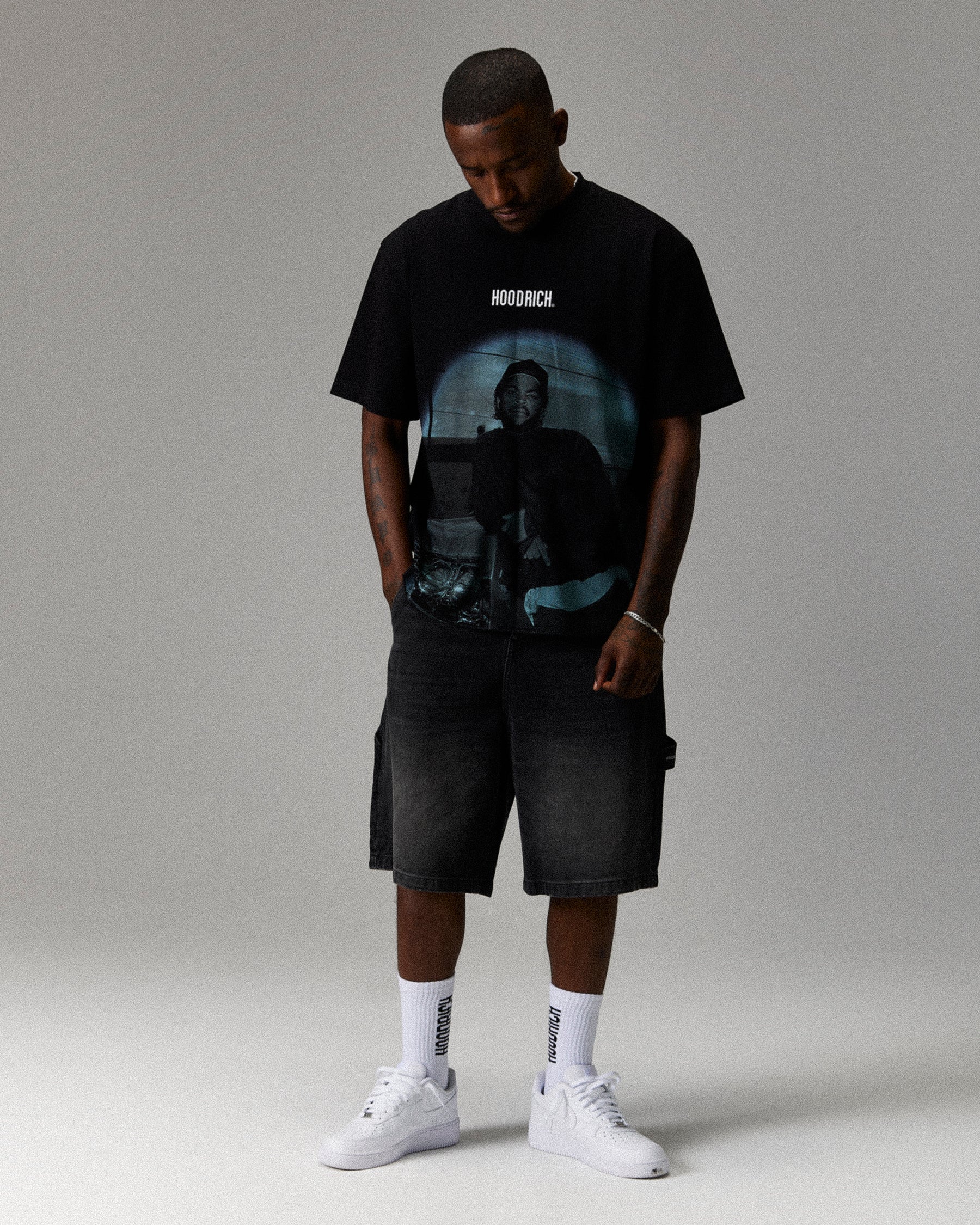 Ryder Boyz N The Hood T-Shirt - Black/Grey