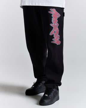 Inferno Oversized Joggers - Black/Red