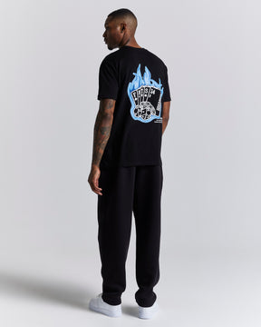 Luck T-Shirt - Black/White/Blue