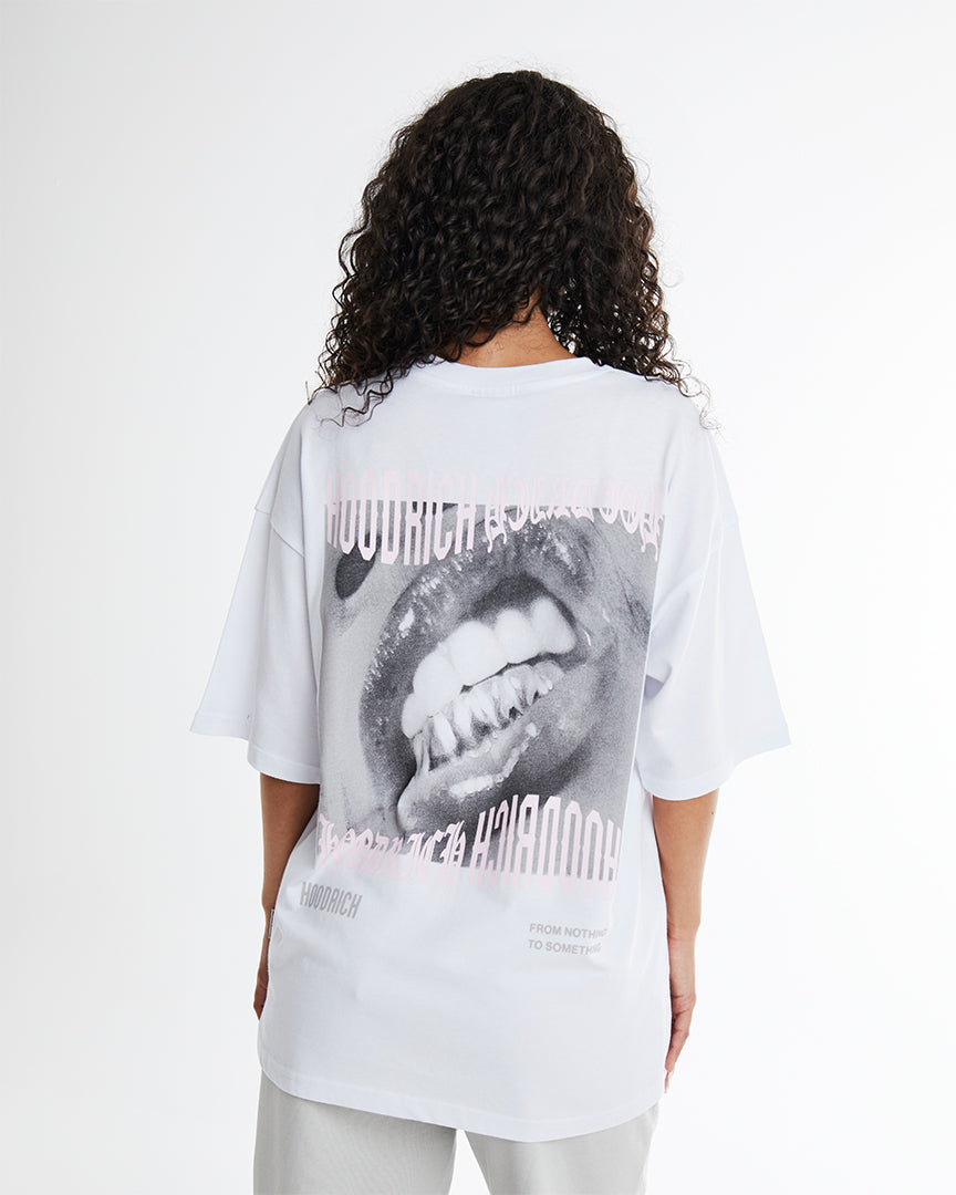 Flex Oversized T-Shirt - White/Grey/Pink