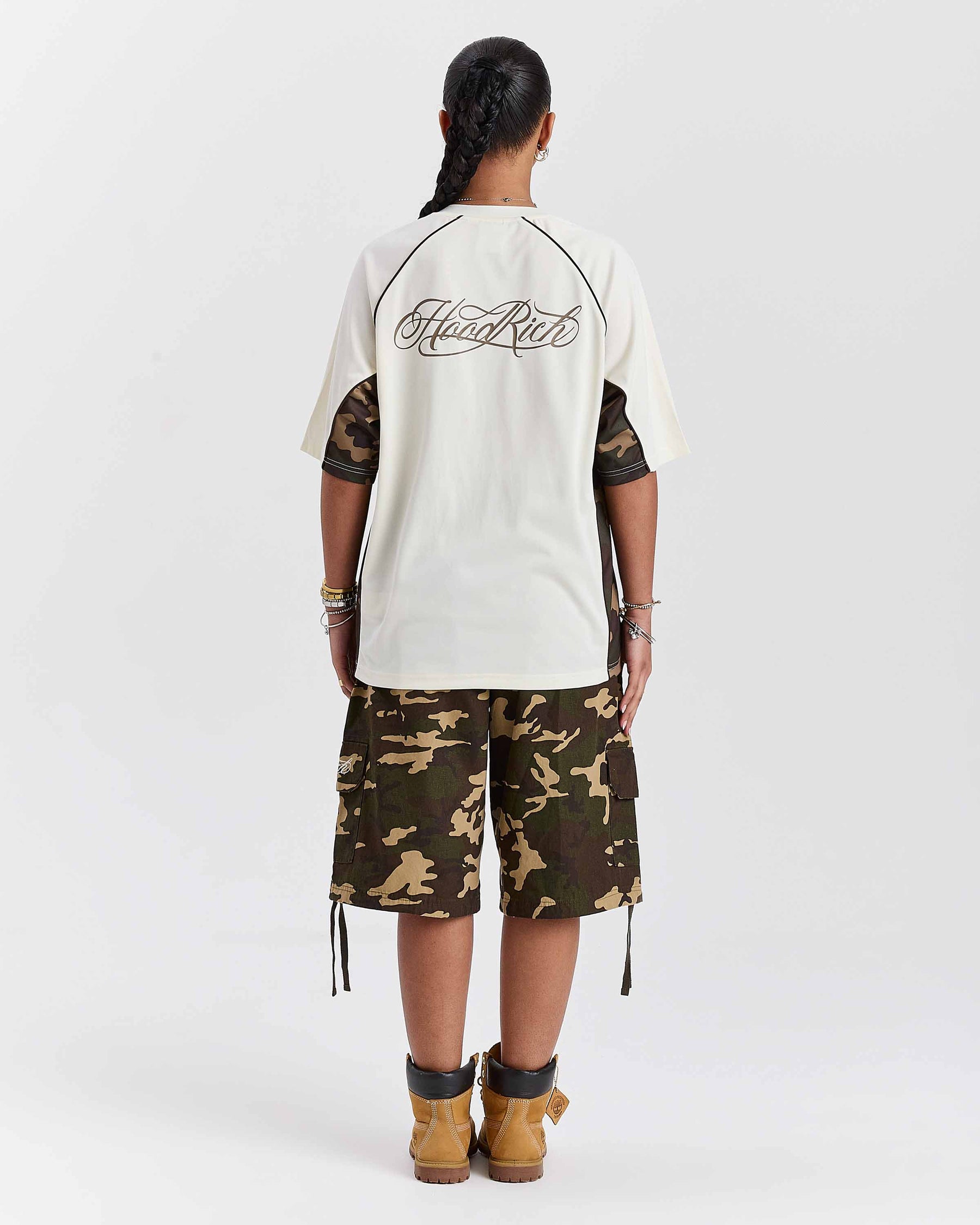 Field Oversized Jersey - White/Camo