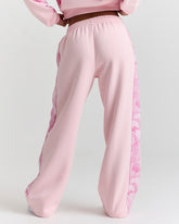 Field Oversized Wide Leg Joggers - Pink/White/Camo