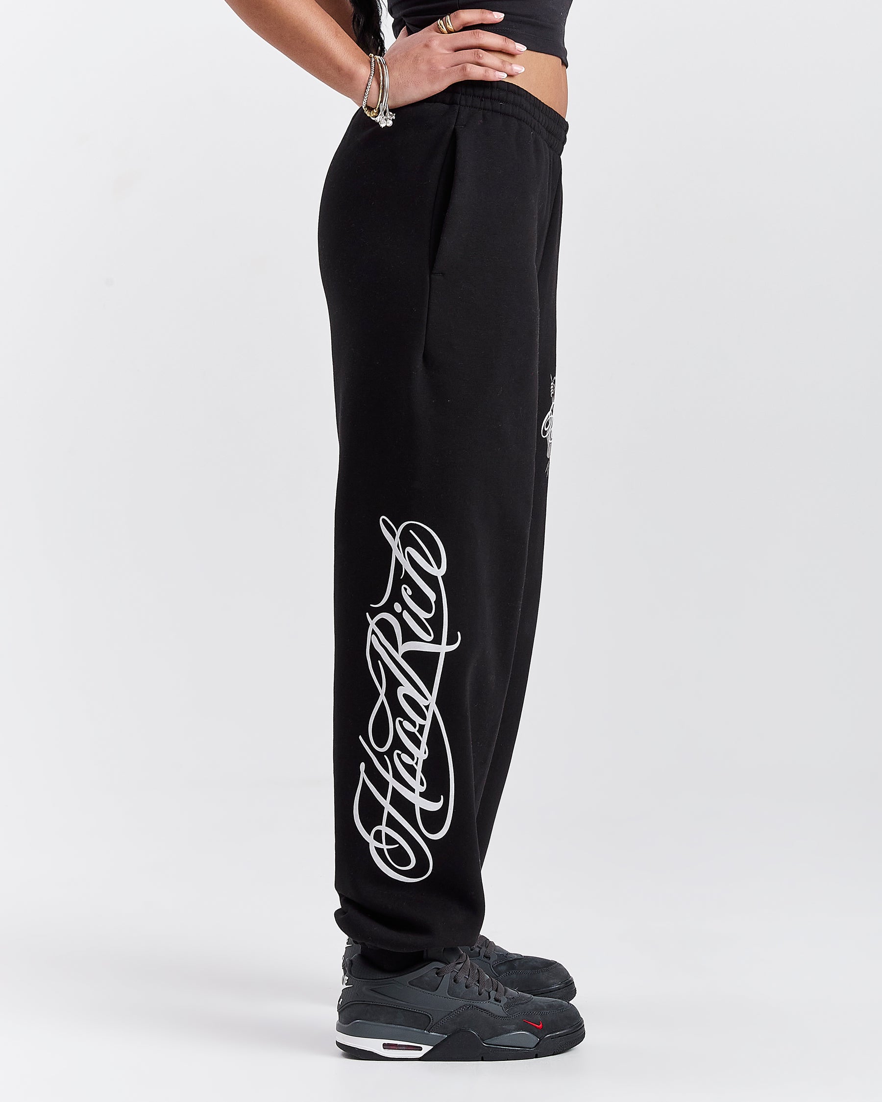 Vox Oversized Joggers - Black/Red