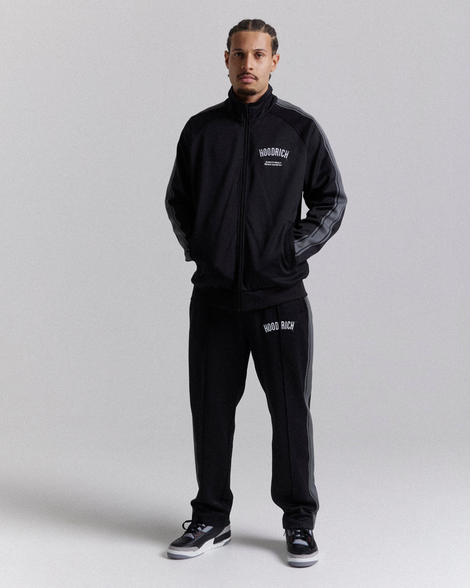 Ignite Track Pant - Black/White/Grey