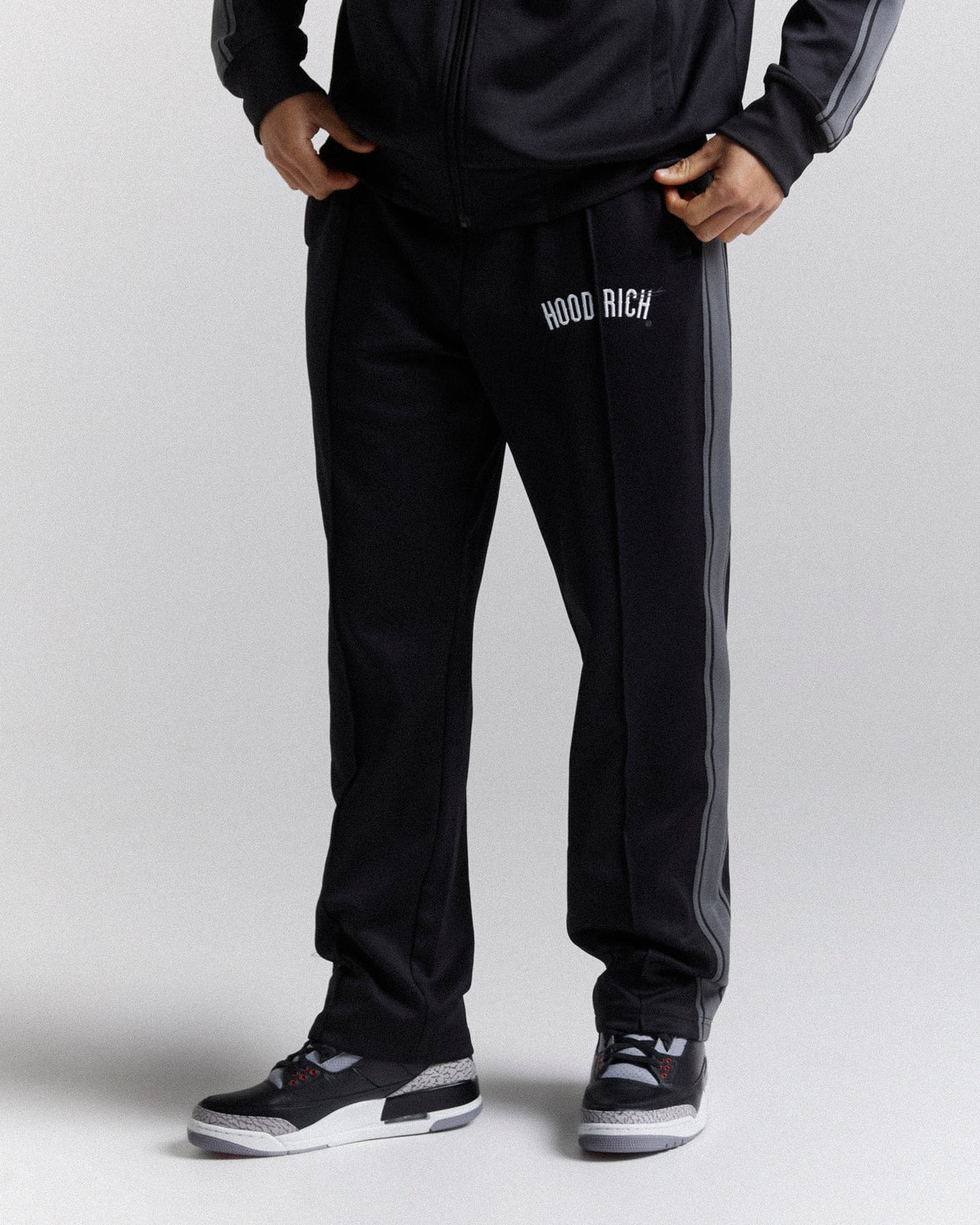 Ignite Track Pant - Black/White/Grey