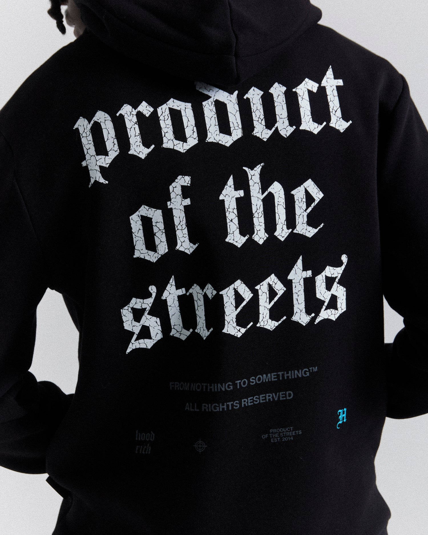 Shadow Hoodie - Black/White/Blue