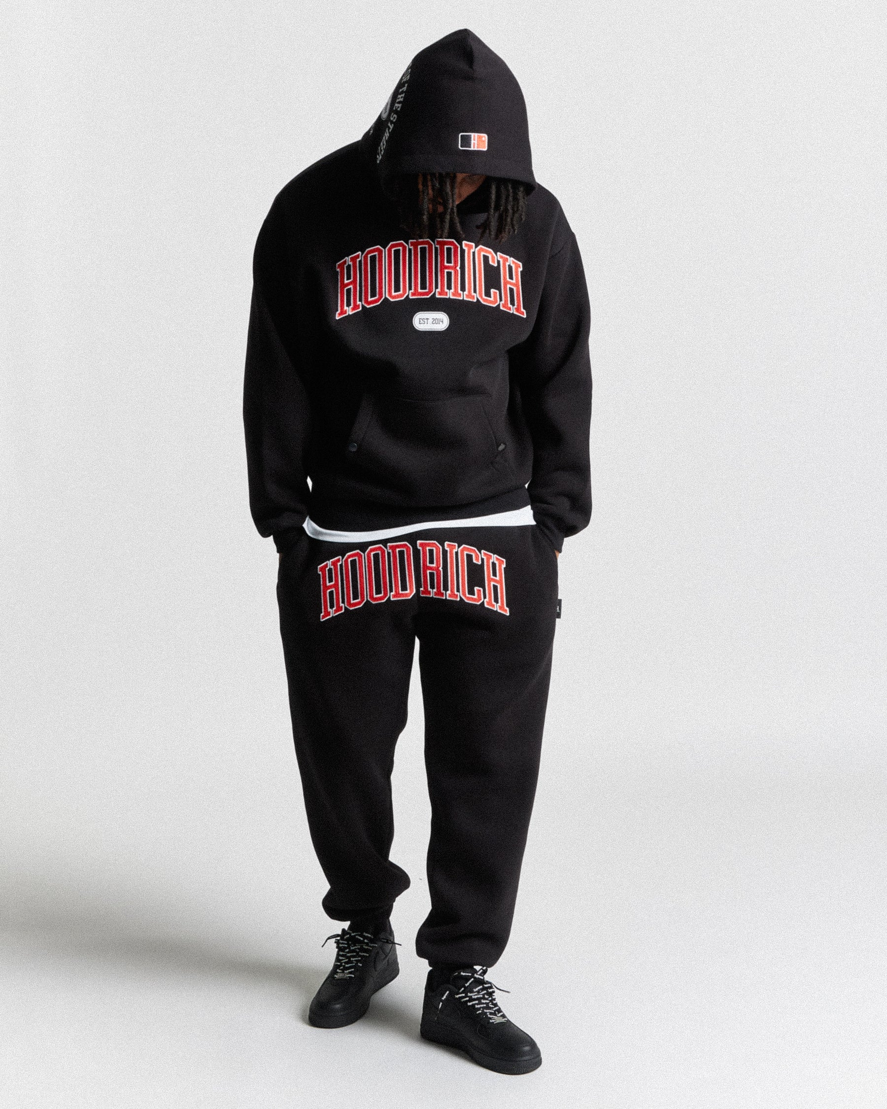 Phoenix Oversized Joggers - Black/White/Red