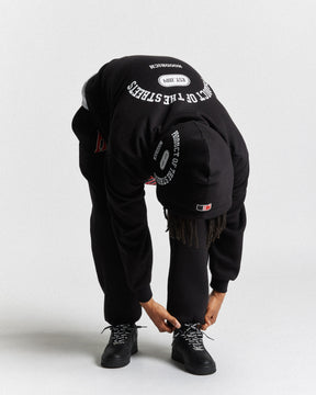 Phoenix Oversized Joggers - Black/White/Red