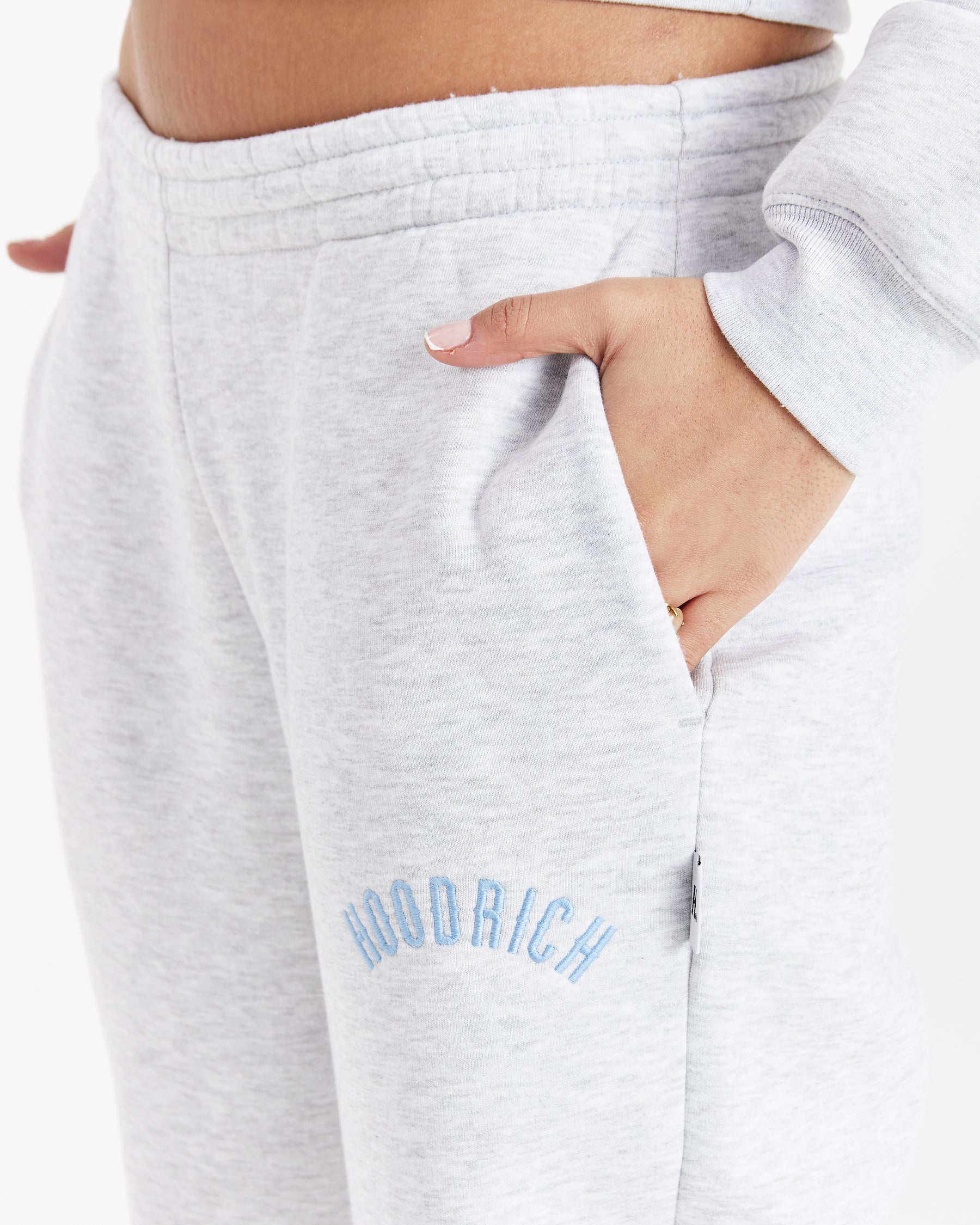 Lead Wide Leg Jogger - Light Grey/Blue