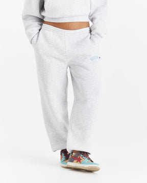 Lead Wide Leg Jogger - Light Grey/Blue