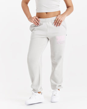 Jewel Joggers - Light Grey/Pink