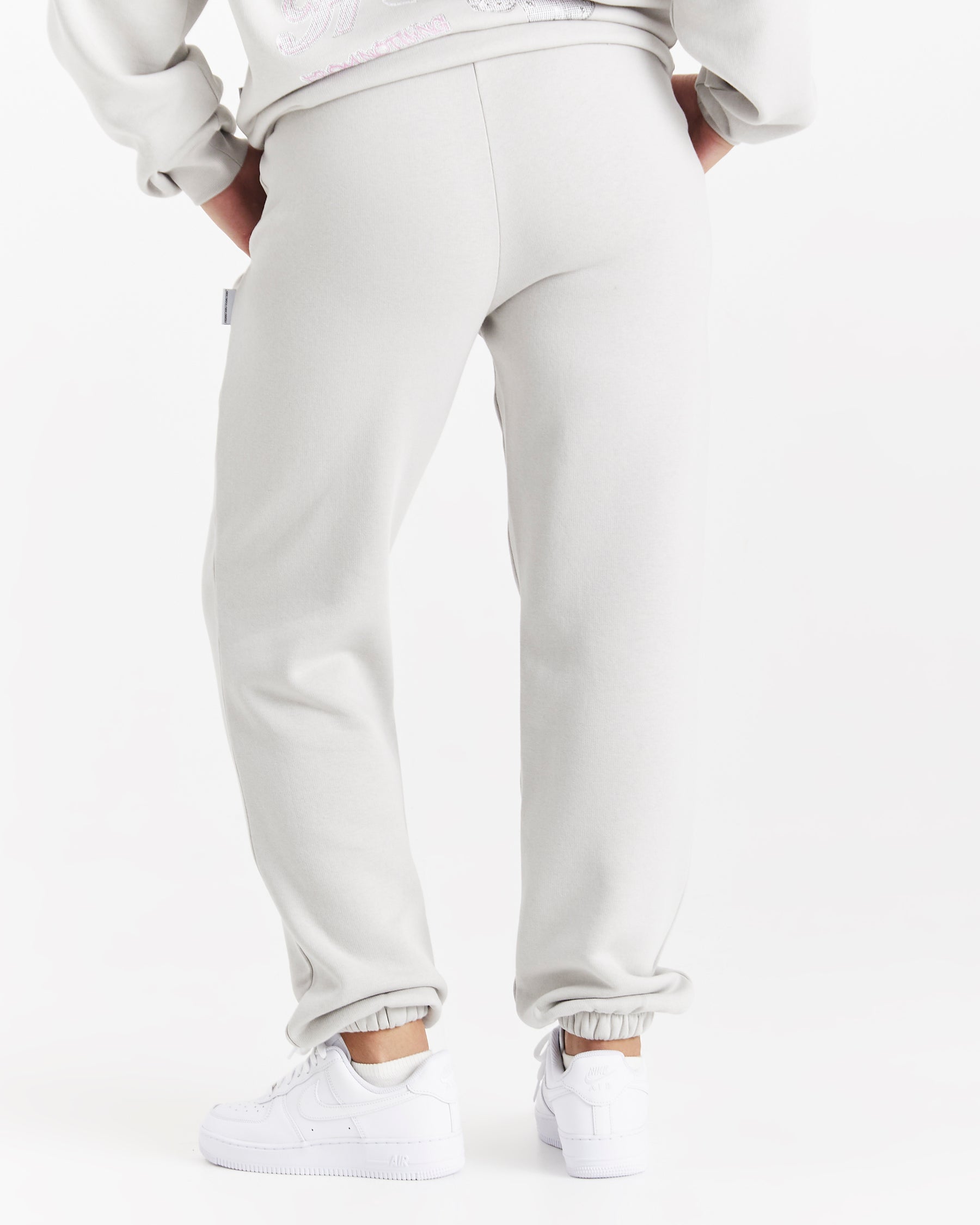 Jewel Joggers - Light Grey/Pink