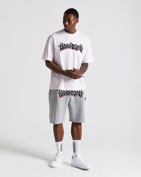 Graff Oversized Shorts - Grey/Pink