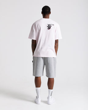 Graff Oversized Shorts - Grey/Pink