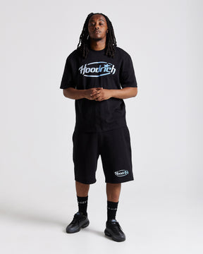 Curve Oversized T-Shirt - Black/Blue