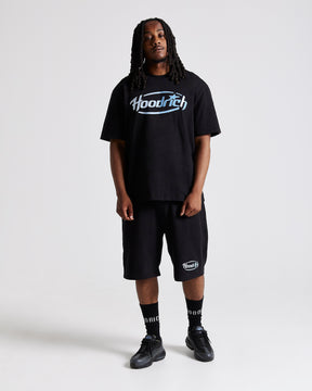 Curve Oversized T-Shirt - Black/Blue