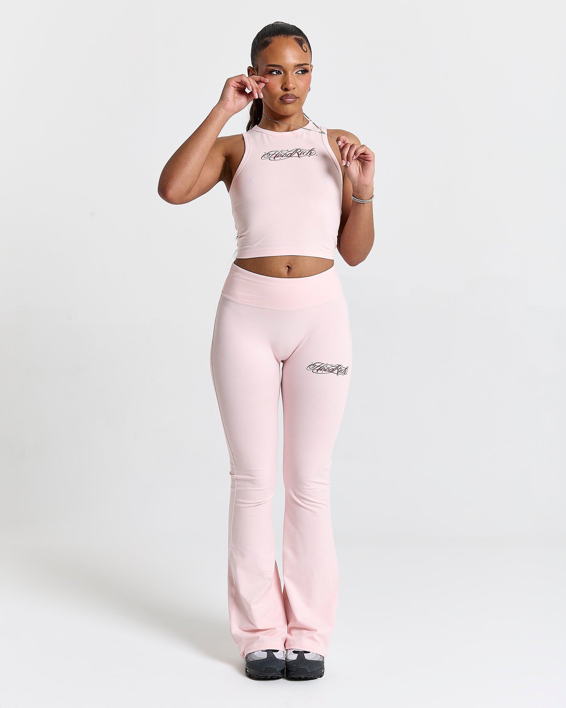 Solace Tie Back Racer Vest - Pink