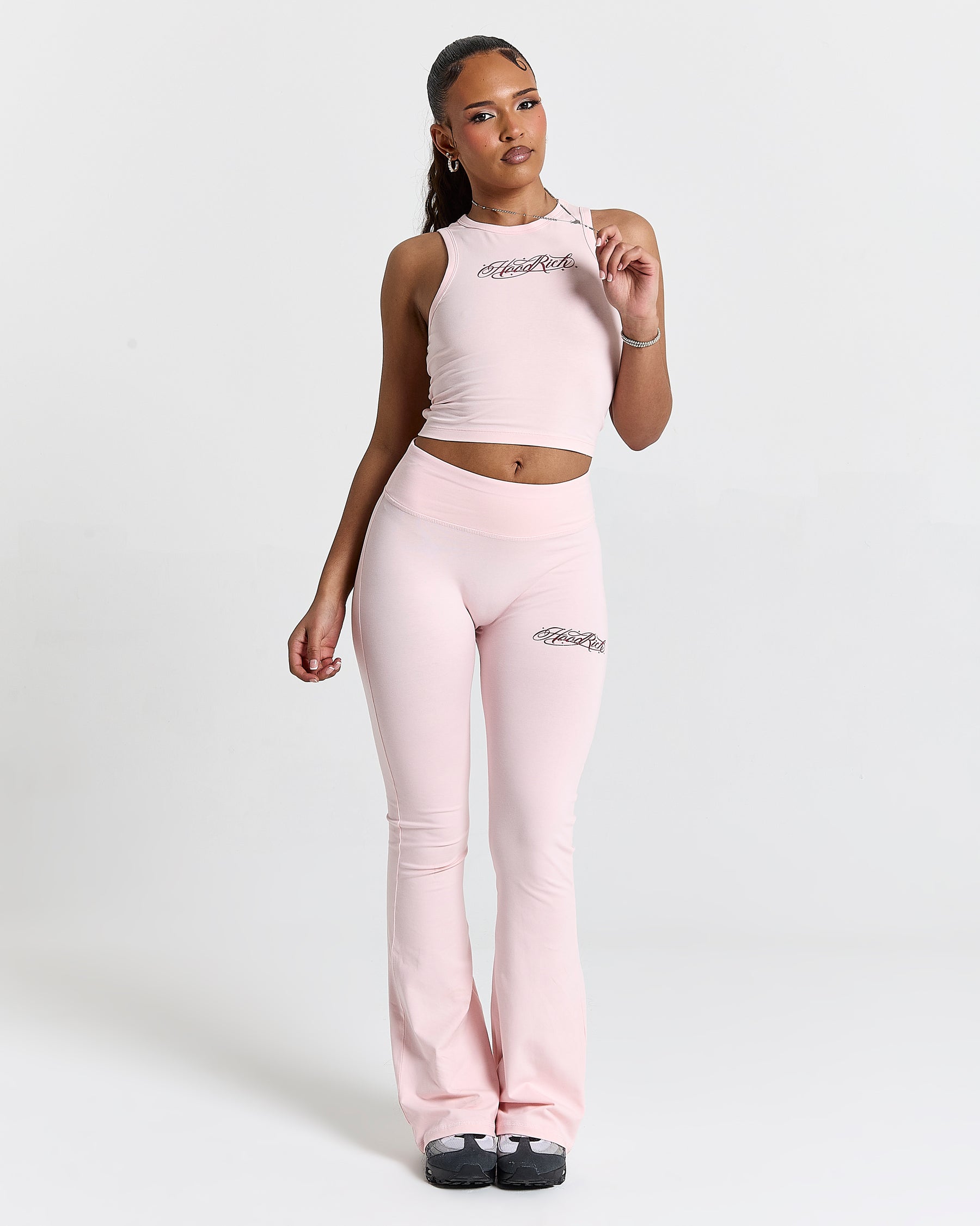Solace Tie Back Racer Vest - Pink