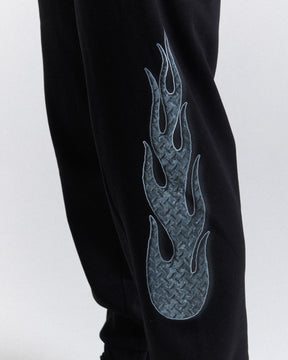 Worldwide Oversized Joggers - Black/White/Blue