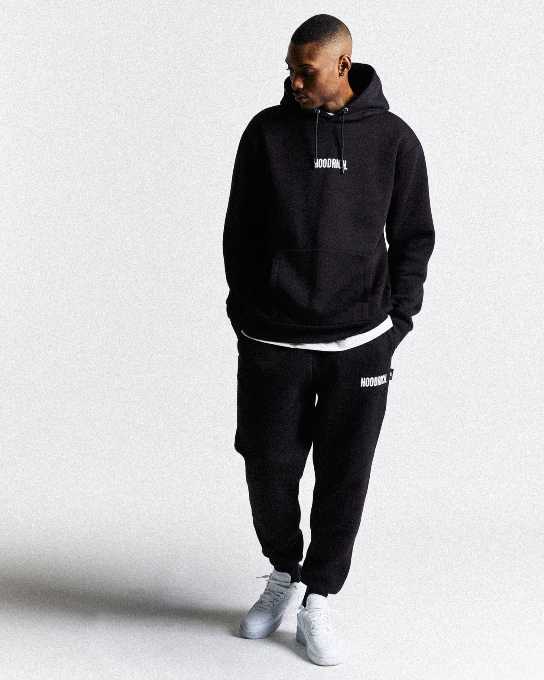 OG Core Small Logo Tracksuit Set - Black/White