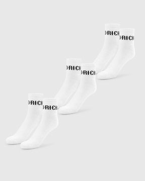 OG Core 3 Pack Quarter Socks - White/Black