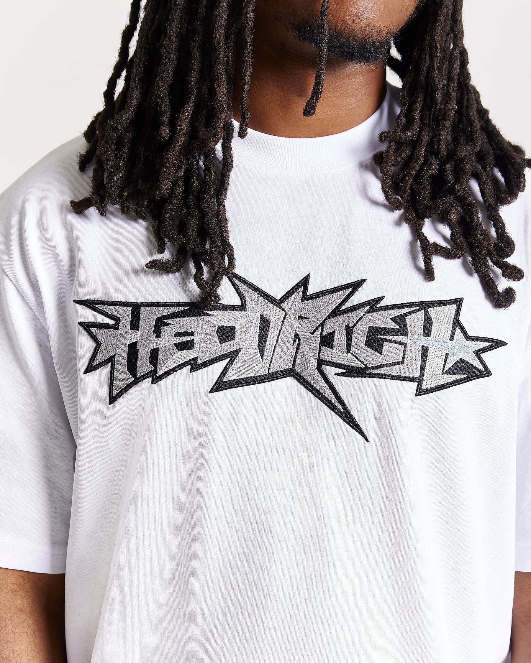 Triluxe Oversized T-Shirt - White/Black