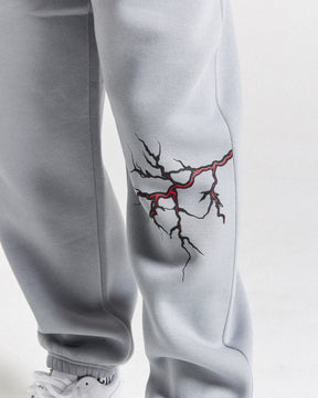 Dark Oversized Jogger - Grey/Black/Red