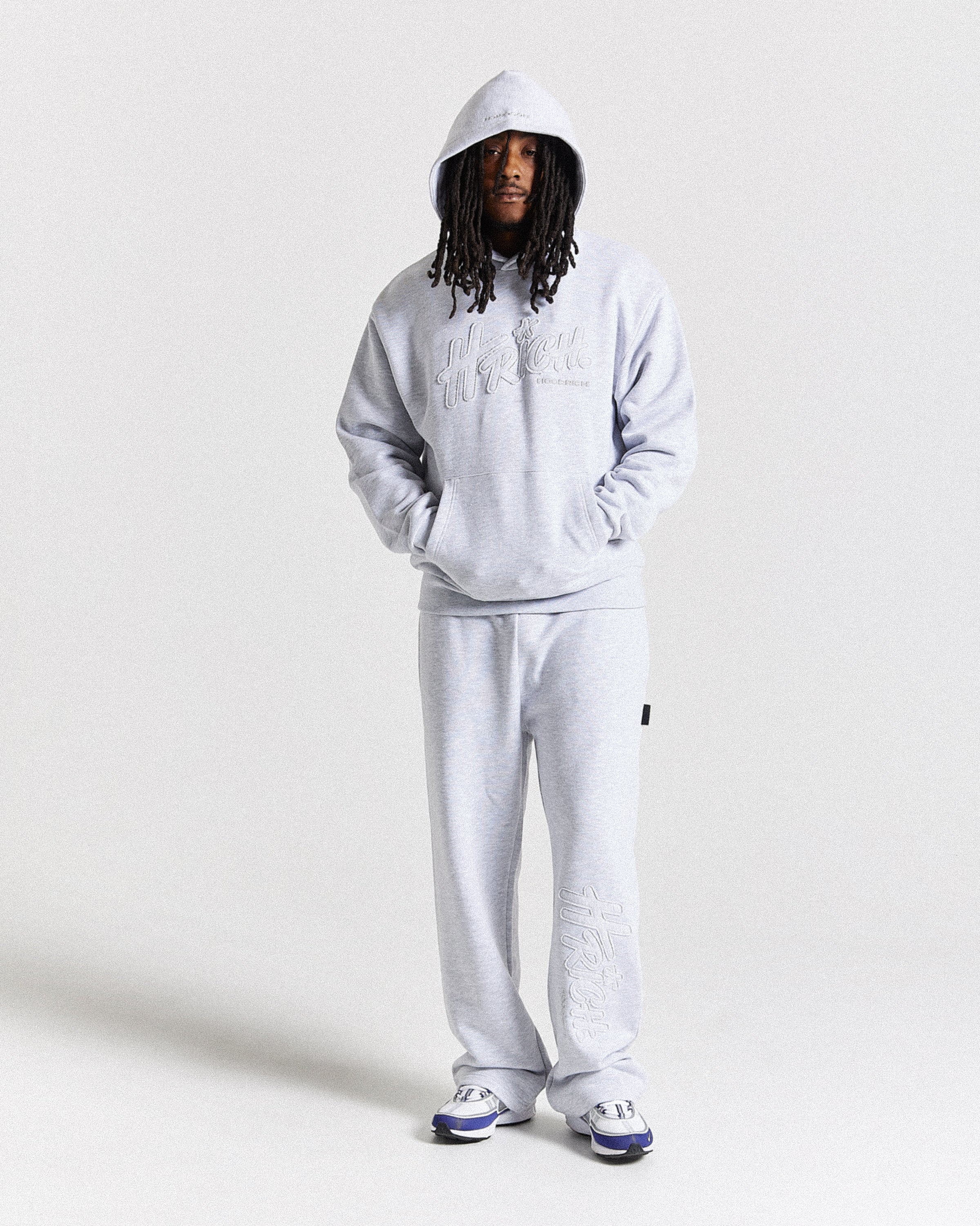 Asthrich Oversized Joggers - Light Grey