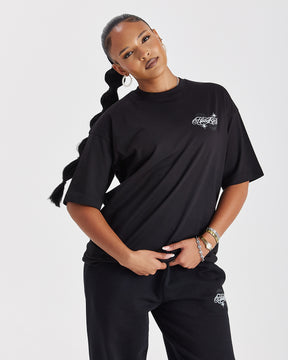 Vision Oversized T-Shirt - Black