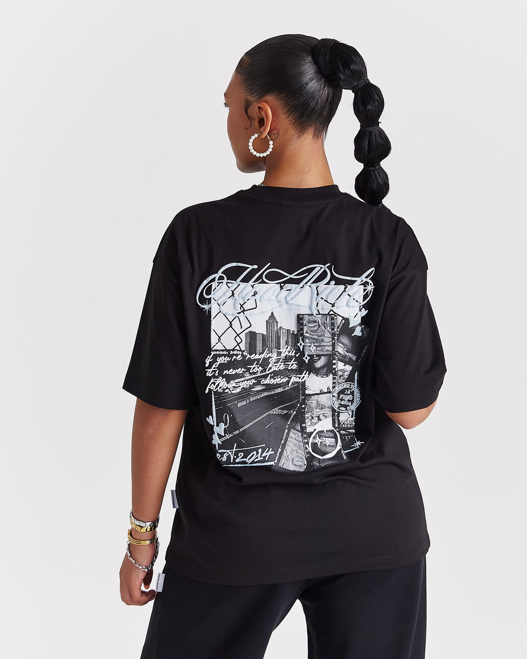 Vision Oversized T-Shirt - Black