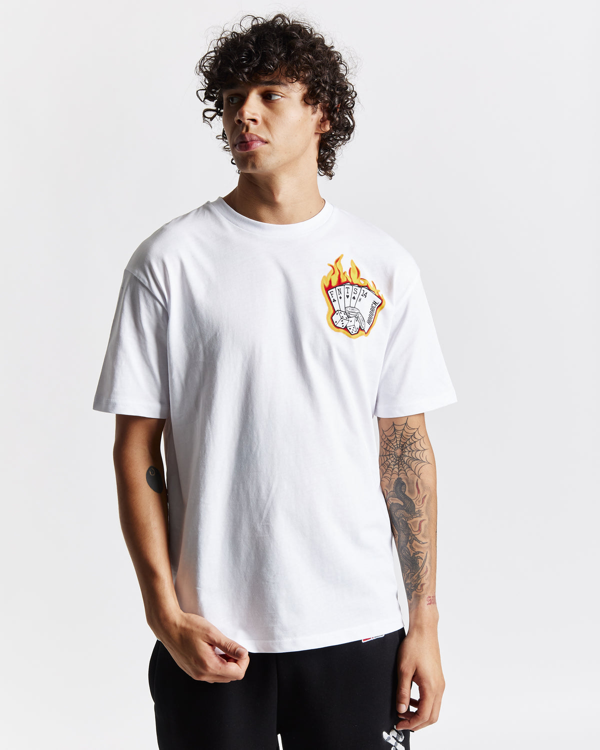 Luck T-shirt - White/Graphic