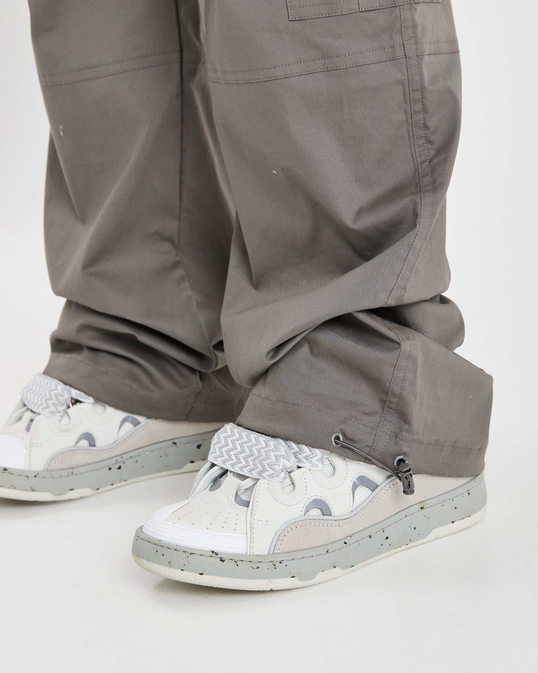 Combat Cargo Pants  - Grey/White