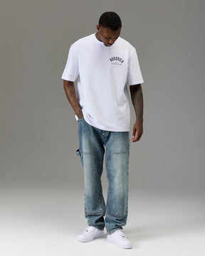 The Winners Circle Oversized T-Shirt - White/Blue