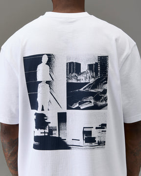 The Winners Circle Oversized T-Shirt - White/Blue