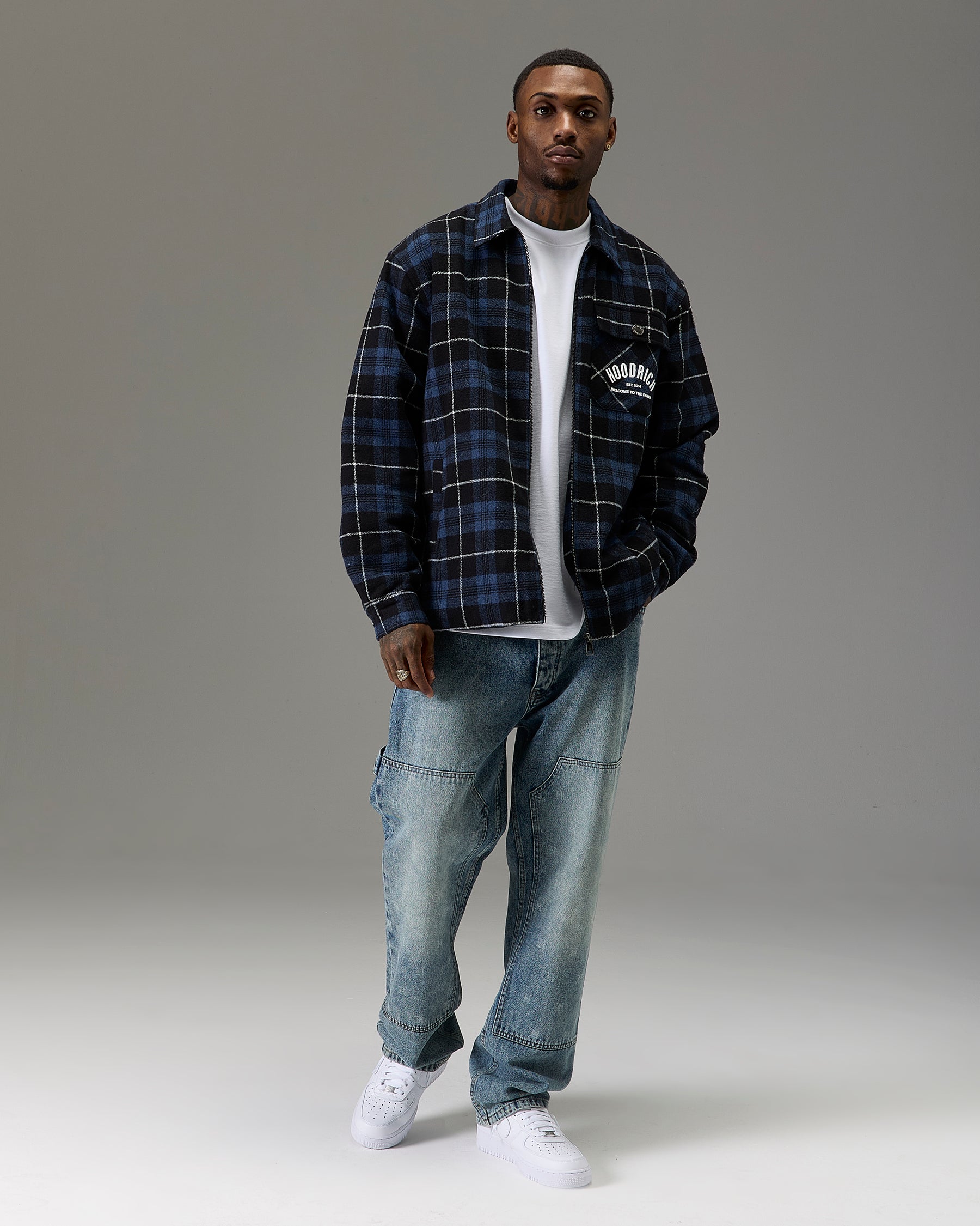 The Winners Circle Checked Shirt - Blue/Grey