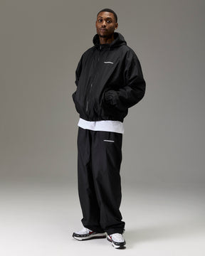 The Winners Circle Ripstop Woven Jacket - Black/White