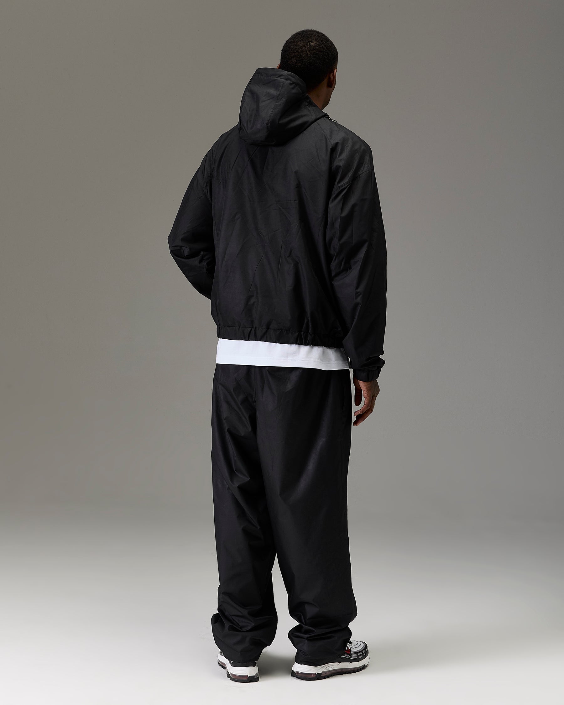 The Winners Circle Ripstop Woven Jacket - Black/White