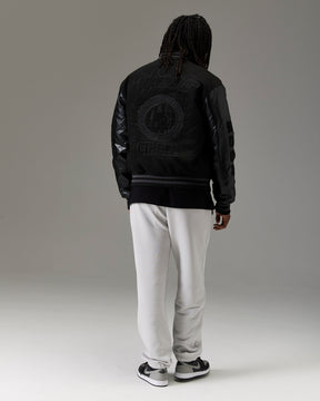 The Winners Circle Varsity Jacket - Black