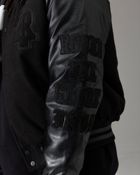 The Winners Circle Varsity Jacket - Black